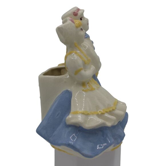 Vintage Ceramic Goldammer Dutch Boy Girl with Basket Flower Pottery Planter Vase - Picture 4 of 7